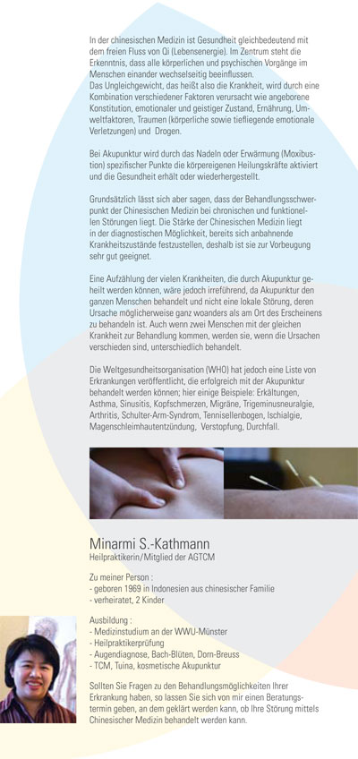 Flyer Chinesische Medizin